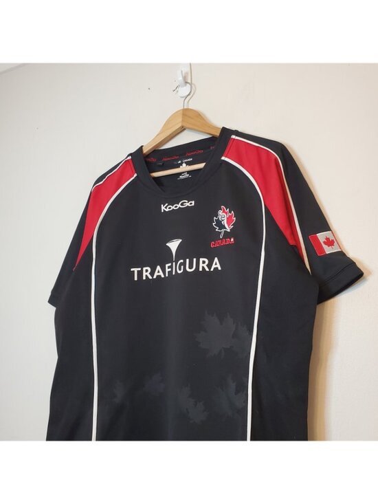 2011 KooGa Team Canada Rugby World Cup Jersey Black Size XL - Picture 2 of 5